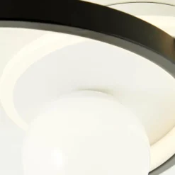 Lampes Industrielles-Luminaires Brilliant Plafonnier Brilliant Atlanta LED Noir, 1 lumière