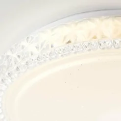 Luminaires Brilliant Plafonnier Brilliant Badria Blanc, 1 lumière* Plafonniers