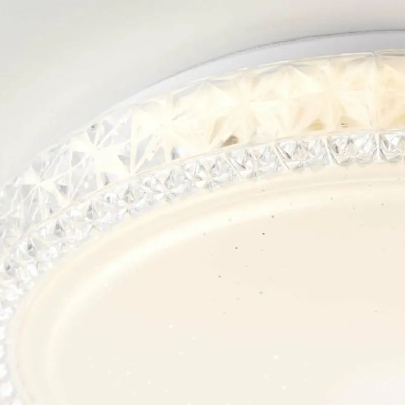 Luminaires Brilliant Plafonnier Brilliant Badria Blanc, 1 lumière* Plafonniers