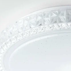 Luminaires Brilliant Plafonnier Brilliant Badria Blanc, 1 lumière* Plafonniers