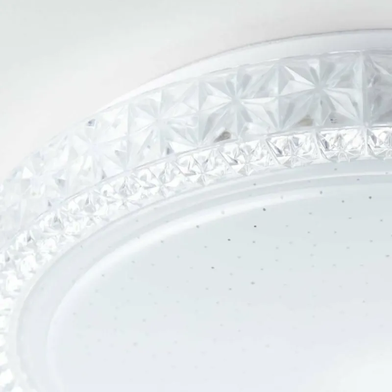 Luminaires Brilliant Plafonnier Brilliant Badria Blanc, 1 lumière* Plafonniers