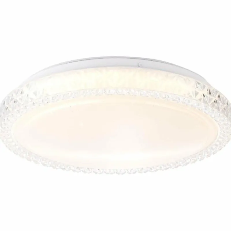 Luminaires Brilliant Plafonnier Brilliant Badria Blanc, 1 lumière* Plafonniers