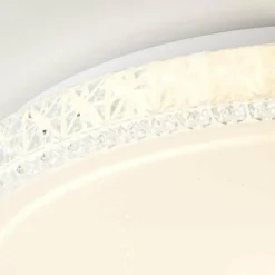 Luminaires Brilliant Plafonnier Brilliant Badria Blanc, 1 lumière* Plafonniers