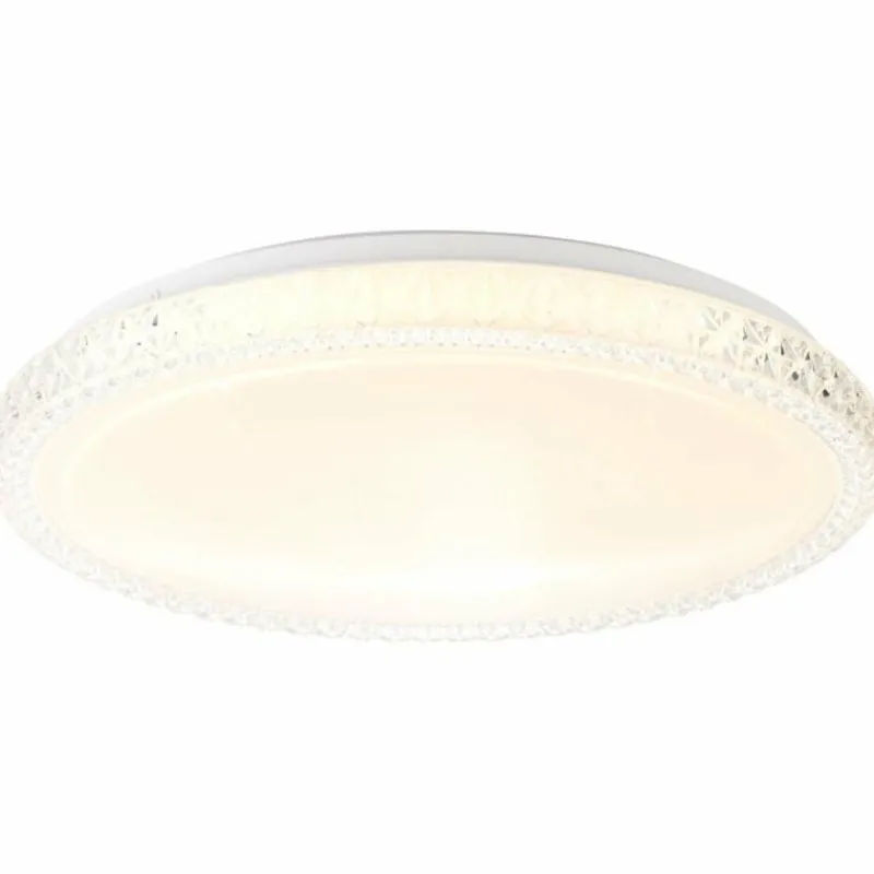 Luminaires Brilliant Plafonnier Brilliant Badria Blanc, 1 lumière* Plafonniers