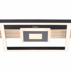 Lampes En Bois-Luminaires Brilliant Plafonnier Brilliant Baldo LED Écru, Noir, Blanc, 1 lumière