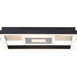 Lampes En Bois-Luminaires Brilliant Plafonnier Brilliant Baldo LED Écru, Noir, Blanc, 1 lumière