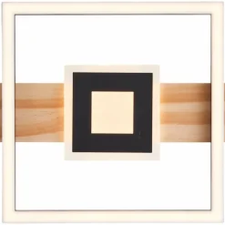 Lampes En Bois-Luminaires Brilliant Plafonnier Brilliant Baldo LED Écru, Noir, Blanc, 1 lumière