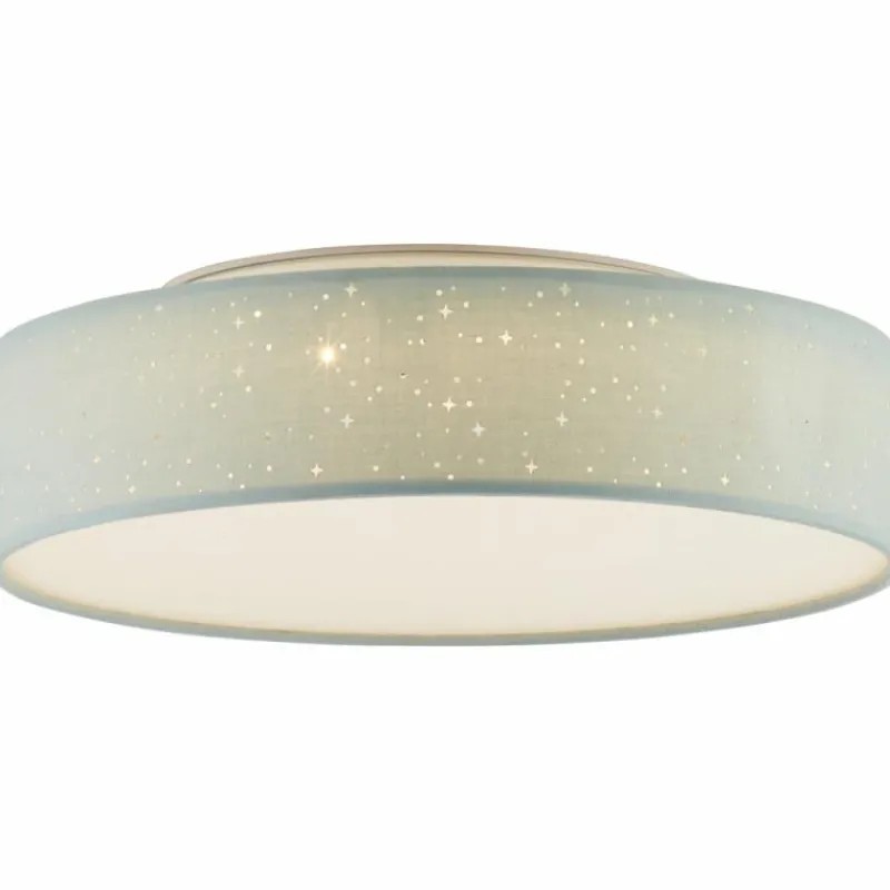 Lampes En Tissu-Luminaires Brilliant Plafonnier Brilliant Baska LED Argenté, 1 lumière
