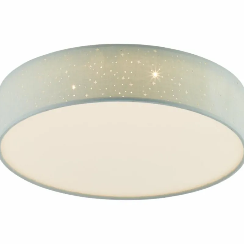 Lampes En Tissu-Luminaires Brilliant Plafonnier Brilliant Baska LED Argenté, 1 lumière