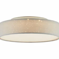 Lampes En Tissu-Luminaires Brilliant Plafonnier Brilliant Baska LED Blanc, 1 lumière