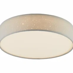 Lampes En Tissu-Luminaires Brilliant Plafonnier Brilliant Baska LED Blanc, 1 lumière