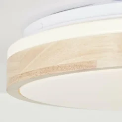 Luminaires Scandinaves-Luminaires Brilliant Plafonnier Brilliant Brodsky LED Brun, Blanc, 1 lumière