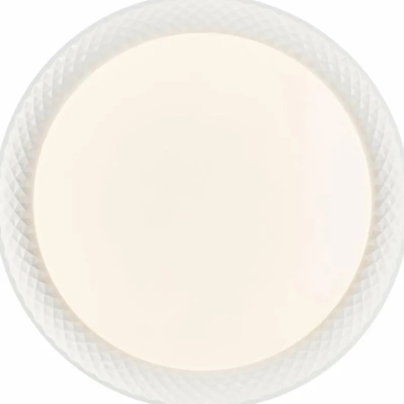 Luminaires Brilliant Plafonnier Brilliant Burlie LED Blanc, 1 lumière, Télécommandes, Changeur de couleurs