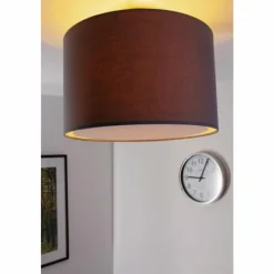 Lampes En Tissu-Luminaires Brilliant Plafonnier Brilliant Clarie Acier inoxydable, 1 lumière