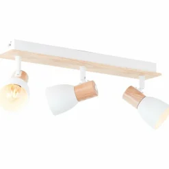 Luminaires Rustiques-Luminaires Brilliant Plafonnier Brilliant Daintree Écru, Blanc, 3 lumières