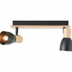 Luminaires Scandinaves-Luminaires Brilliant Plafonnier Brilliant Daintree Écru, Noir, 2 lumières