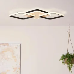 Luminaires Scandinaves-Luminaires Brilliant Plafonnier Brilliant Dennet LED Brun, Noir, 1 lumière