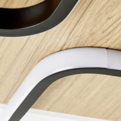 Luminaires Scandinaves-Luminaires Brilliant Plafonnier Brilliant Dennet LED Brun, Noir, 1 lumière