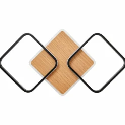 Luminaires Scandinaves-Luminaires Brilliant Plafonnier Brilliant Dennet LED Brun, Noir, 1 lumière