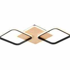 Luminaires Scandinaves-Luminaires Brilliant Plafonnier Brilliant Dennet LED Brun, Noir, 1 lumière