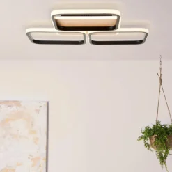 Luminaires Scandinaves-Luminaires Brilliant Plafonnier Brilliant Dennet LED Brun, Noir, 1 lumière