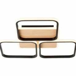 Luminaires Scandinaves-Luminaires Brilliant Plafonnier Brilliant Dennet LED Brun, Noir, 1 lumière