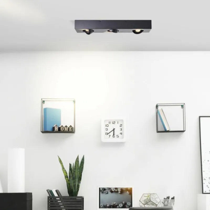 Luminaires Brilliant Plafonnier Brilliant Doro LED Noir, 3 lumières* Éclairage Led