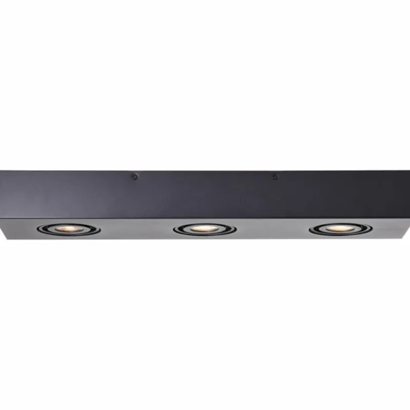 Luminaires Brilliant Plafonnier Brilliant Doro LED Noir, 3 lumières* Éclairage Led