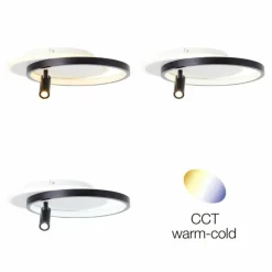 Luminaires Brilliant Plafonnier Brilliant Eunomia LED Noir, Blanc, 1 lumière* Éclairage Led