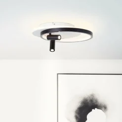 Luminaires Brilliant Plafonnier Brilliant Eunomia LED Noir, Blanc, 1 lumière* Éclairage Led