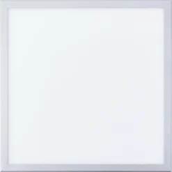 Luminaires Brilliant Plafonnier Brilliant Flat LED Argenté, 1 lumière, Télécommandes* Éclairage Led