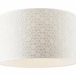 Lampes En Tissu-Luminaires Brilliant Plafonnier Brilliant Galance Blanc, 1 lumière