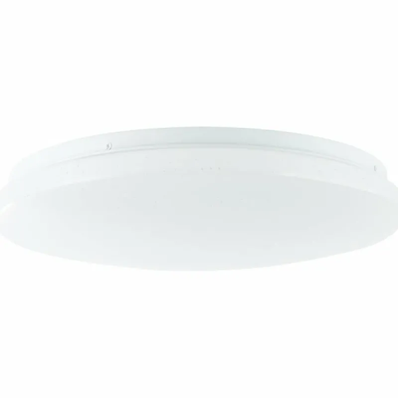 Luminaires Brilliant Plafonnier Brilliant Heddy LED Blanc, 1 lumière, Télécommandes, Changeur de couleurs