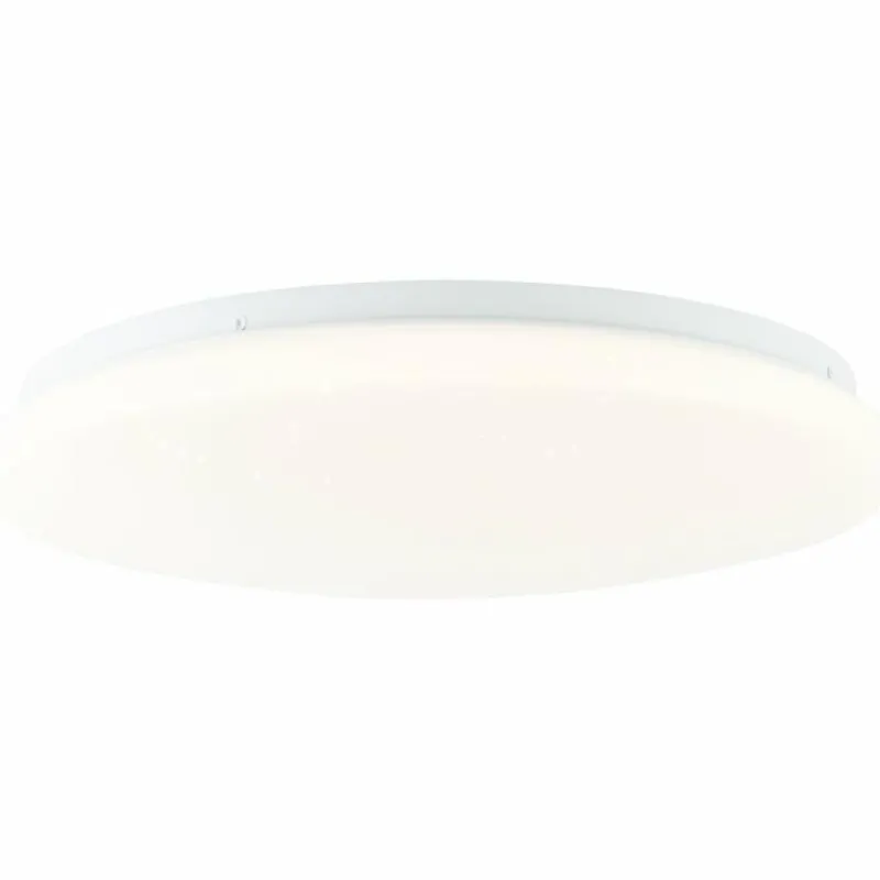 Luminaires Brilliant Plafonnier Brilliant Heddy LED Blanc, 1 lumière, Télécommandes, Changeur de couleurs