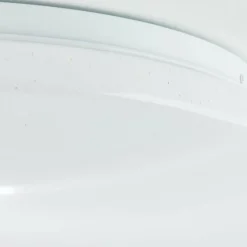 Luminaires Brilliant Plafonnier Brilliant Heddy LED Blanc, 1 lumière, Télécommandes, Changeur de couleurs