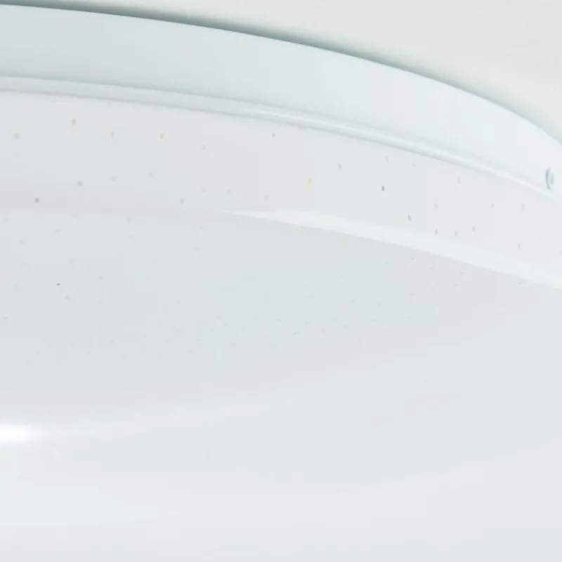 Luminaires Brilliant Plafonnier Brilliant Heddy LED Blanc, 1 lumière, Télécommandes, Changeur de couleurs