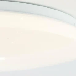 Luminaires Brilliant Plafonnier Brilliant Heddy LED Blanc, 1 lumière, Télécommandes, Changeur de couleurs