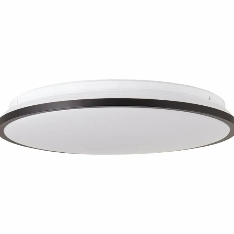 Luminaires Brilliant Plafonnier Brilliant Heida LED Noir, Blanc, 1 lumière, Télécommandes, Changeur de couleurs* Éclairage Led