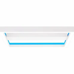 Luminaires Brilliant Plafonnier Brilliant Icarus LED Blanc, 1 lumière, Télécommandes, Changeur de couleurs* Éclairage Led