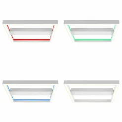 Luminaires Brilliant Plafonnier Brilliant Icarus LED Blanc, 1 lumière, Télécommandes, Changeur de couleurs* Éclairage Led