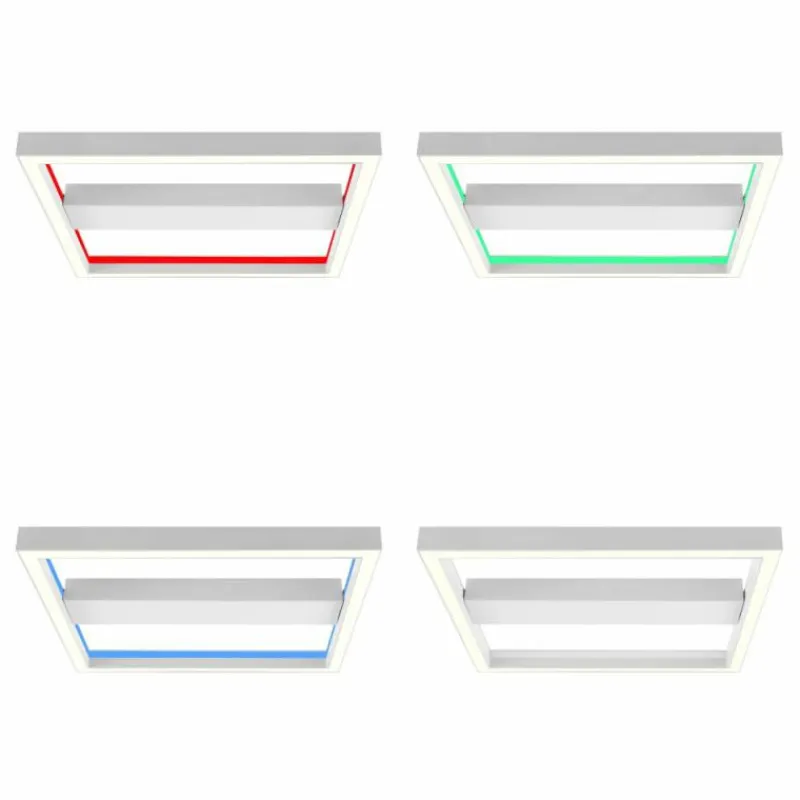 Luminaires Brilliant Plafonnier Brilliant Icarus LED Blanc, 1 lumière, Télécommandes, Changeur de couleurs* Éclairage Led