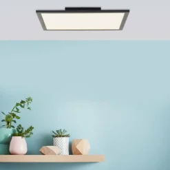 Luminaires Brilliant Plafonnier Brilliant Jacinda LED Noir, 1 lumière, Télécommandes* Éclairage Led