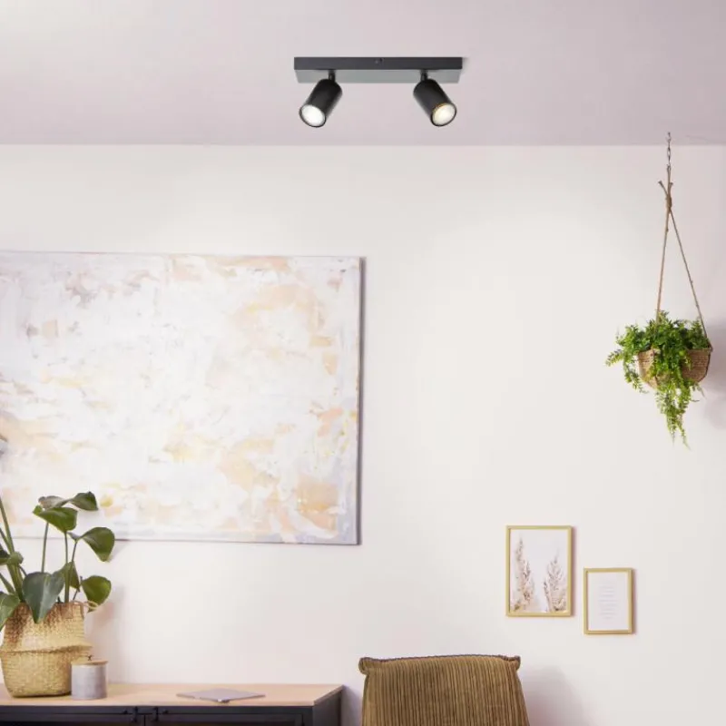 Luminaires Brilliant Plafonnier Brilliant Jello LED Noir, 2 lumières* Éclairage Led