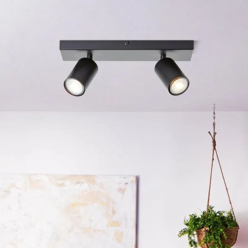 Luminaires Brilliant Plafonnier Brilliant Jello LED Noir, 2 lumières* Éclairage Led