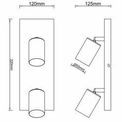 Luminaires Brilliant Plafonnier Brilliant Jello LED Noir, 2 lumières* Éclairage Led