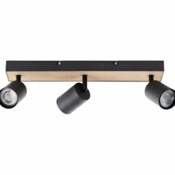 Luminaires Scandinaves-Luminaires Brilliant Plafonnier Brilliant Jello Wood Écru, Noir, 3 lumières