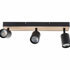 Luminaires Scandinaves-Luminaires Brilliant Plafonnier Brilliant Jello Wood Écru, Noir, 3 lumières