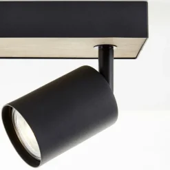 Luminaires Scandinaves-Luminaires Brilliant Plafonnier Brilliant Jello Wood Écru, Noir, 3 lumières