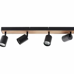 Luminaires Scandinaves-Luminaires Brilliant Plafonnier Brilliant Jello Wood Écru, Noir, 4 lumières