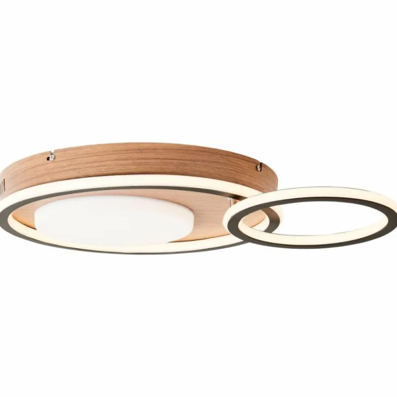 Luminaires Scandinaves-Luminaires Brilliant Plafonnier Brilliant Karney LED Brun, Noir, 1 lumière